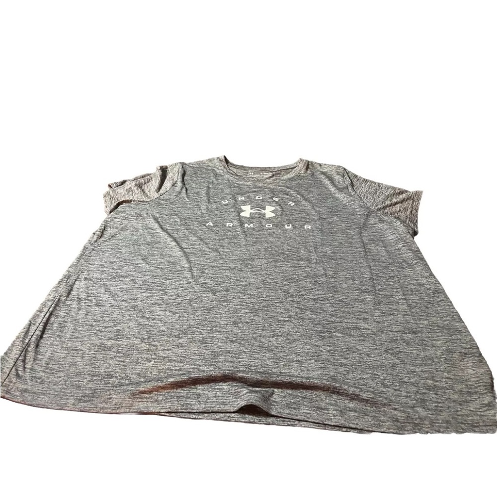 Under Armour Womens Grey Loose Fit Short Sleeve Shirt! 3XL